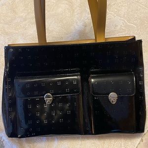 Arcadia patent leather purse
